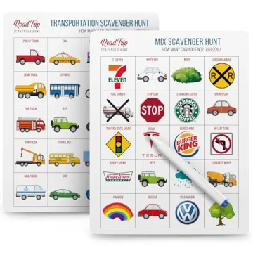 Engaging Road Trip Bingo Game for Kids Ages 4-8