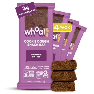 Whoa Dough Edible Cookie Dough Bars- Certified Non-GMO, Kosher and Gluten Free Bars - Healthy Snack ...