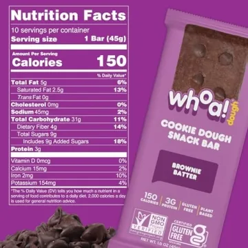 Whoa Dough Edible Cookie Dough Bars - Delicious Healthy Snacks