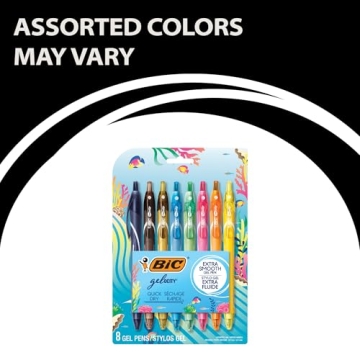 BIC Gelocity Quick Dry Vibrant Gel Pens Set - 8 Count