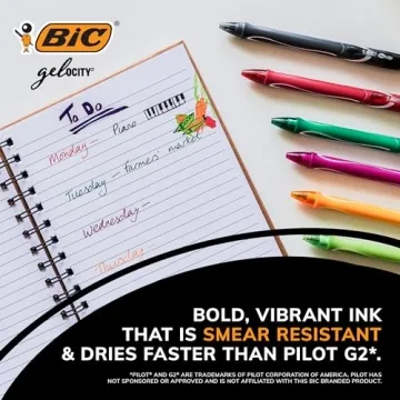 BIC Gelocity Quick Dry Vibrant Gel Pens Set - 8 Count