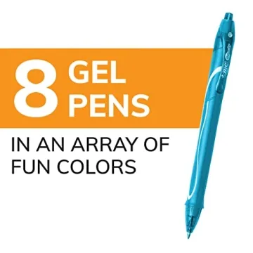 BIC Gelocity Quick Dry Vibrant Gel Pens Set - 8 Count