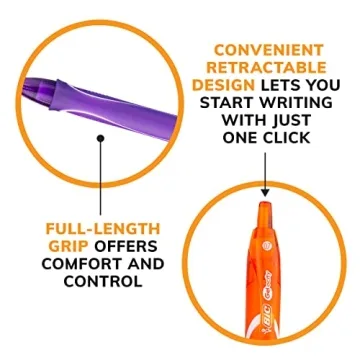 BIC Gelocity Quick Dry Vibrant Gel Pens Set - 8 Count