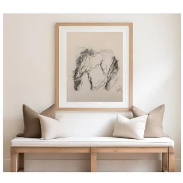 Stunning Horse Sketch Print | Minimalistic Vintage Art for Home Decor