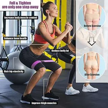 Resistance Bands for Working Out, Exercise Workout Bands for Women & Men, 3 Levels Elastic Stretch Bands for Exercise with Carry Bag for Physical Therapy, Home Fitness, Strength Training, Yoga