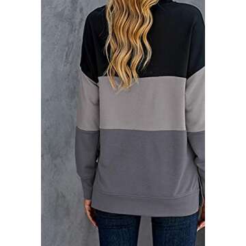 KINGFEN Women’s Stylish Lightweight Crewneck Sweatshirt