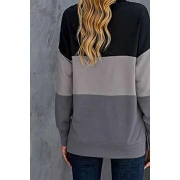 KINGFEN Women’s Stylish Lightweight Crewneck Sweatshirt