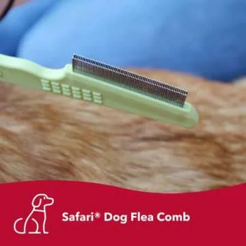 Coastal Pet Safari Double Row Comb - Helps Dry Skin - For Flea Prevention and Detection in Pets with...