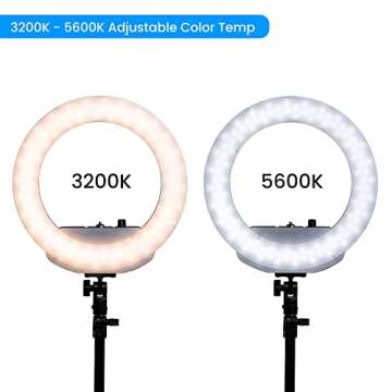 Lume Cube Mobile Creator Lighting & Audio Kit with 12" Cordless Ring Light | Lighting and Audio for YouTube Videos, Zoom, TikTok, Twitch, Streaming, Photography and Videography | Adjustable