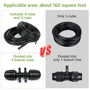 MIXC 226FT Greenhouse Micro Drip Irrigation Kit for Easy Watering