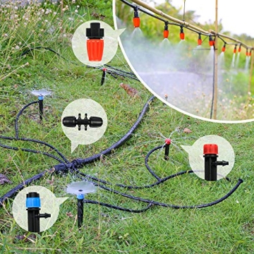 MIXC 226FT Greenhouse Micro Drip Irrigation Kit for Easy Watering