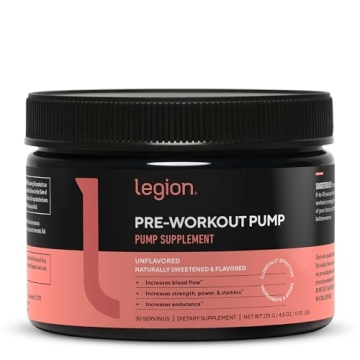 LEGION Pre Workout Pump - Arginine Supplement Boosts Nitric Oxide Production - Nitric Oxide Booster ...