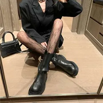 Verdancy Hollow Floral Fishnet Tights - Comfortable Fit