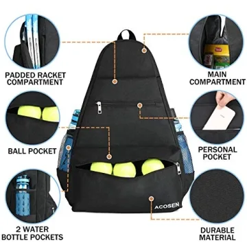 ACOSEN Tennis Backpack for Rackets and Gear