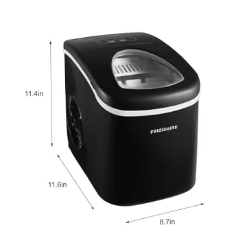 Compact Ice Maker - 26 lbs/Day, Black - FRIGIDAIRE