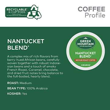 Green Mountain Coffee Nantucket K-Cup Pods - 72 Count