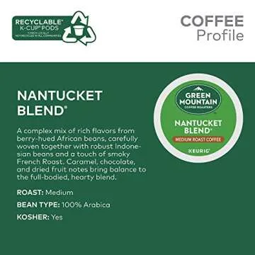 Green Mountain Coffee Nantucket K-Cup Pods - 72 Count