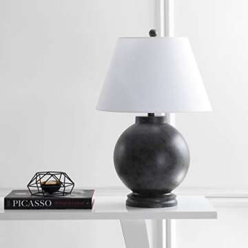 JONATHAN Y JYL3040A Sophie 26" Resin LED Table Lamp Contemporary Transitional Bedside Desk Nightstan...