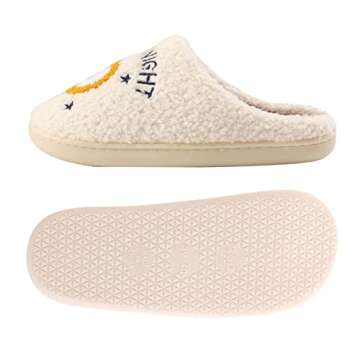 Qubuwalk Meet Me at Midnight Slippers Lavender Haze Slippers Warm Fuzzy Slippers Cozy House Slippers for Women and Men