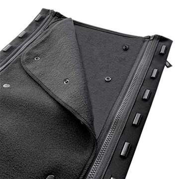 MakeMyBellyFit Universal Jacket Extender for Maternity and Babywearing, fits MOST zips, black, one-size