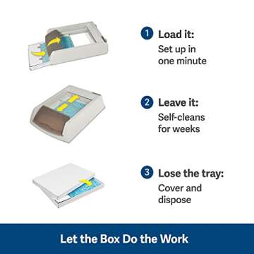 PetSafe ScoopFree Taupe Front-Entry Covered Ultra Self Cleaning Cat Litter Box System - Includes Automatic Cat Litter Box with Lid, Disposable Litter Tray and 4.5 lb Premium Blue Crystal Cat Litter