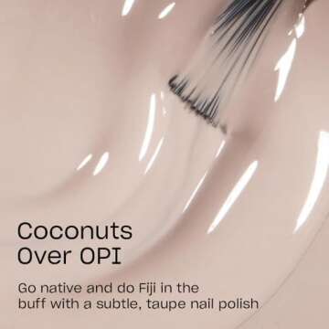 OPI Nail Lacquer Nail Polish, Sheer Light Nude Creme Chip Resistant Nail Polish, Vegan, Fast Drying, Streak Free