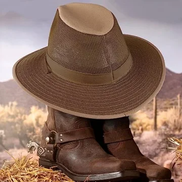 Henschel Aussie Mesh Breezer Hat for Outdoor Activities