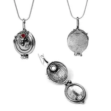 JinYu 2 Pack Necklace - Royal Blue Charm Set