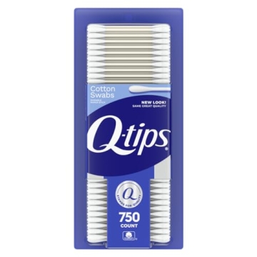 Q-tips Cotton Swabs for Hygiene and Beauty Care 750 Count