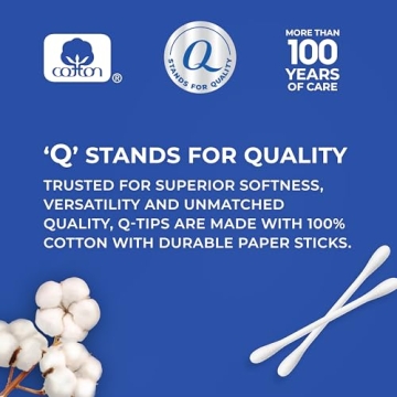 Q-tips Cotton Swabs 750 Count for Beauty and Cleaning