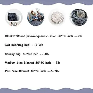 Arm Knitting Yarn for Chunky Yarn Blanket,Braided Knot Throw Cotton Wool Bulky Giant Yarn for Hand Knit Blanket DIY,Soft Washable Tube Bulky Giant Yarn for Weave Craft Crochet(Milk White, 2.2lb)