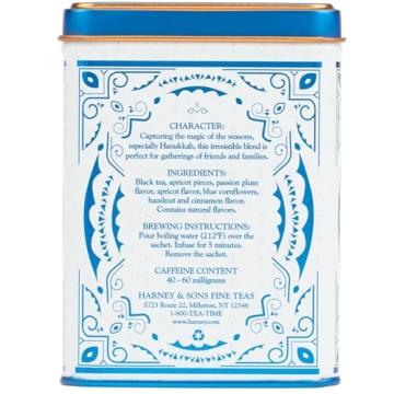 Harney & Sons Celebration Tea 20 ct Sachet Tin - Perfect for Gatherings