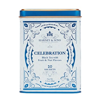 Harney & Sons Celebration Tea 20 ct Sachet Tin - Perfect for Gatherings