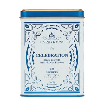 Harney & Sons Celebration Tea 20 ct Sachet Tin - Perfect for Gatherings