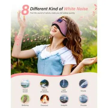 Bluetooth Sleep Mask with Headphones for Comfortable Sleep