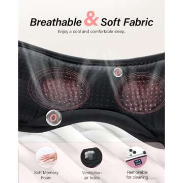 Bluetooth Sleep Mask with Headphones for Comfortable Sleep