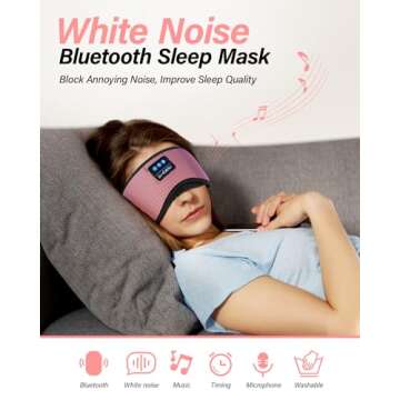 Bluetooth Sleep Mask with Headphones for Comfortable Sleep