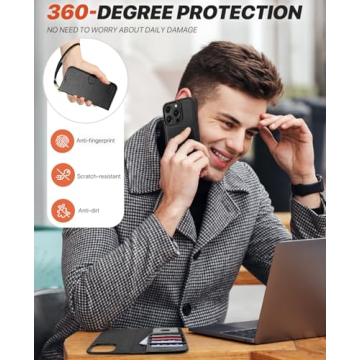 OCASE iPhone 16 Pro Max Wallet Case with RFID