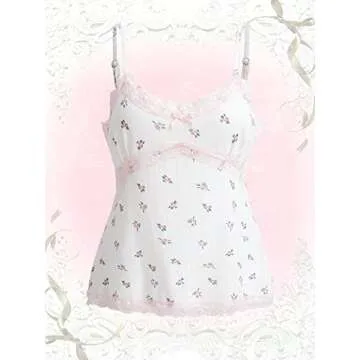 SOLY HUX Lace Trim Camisole for Women - Stylish Summer Top