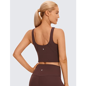 CRZ YOGA Butterluxe High Neck Sports Bra for Women