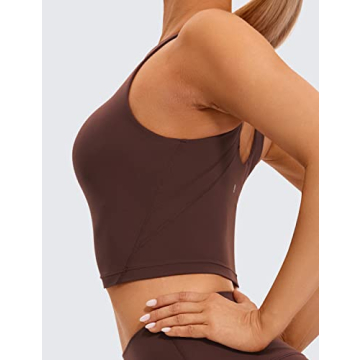 CRZ YOGA Butterluxe High Neck Sports Bra for Women