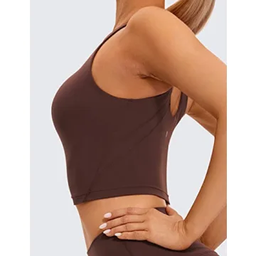 CRZ YOGA Butterluxe High Neck Sports Bra for Women