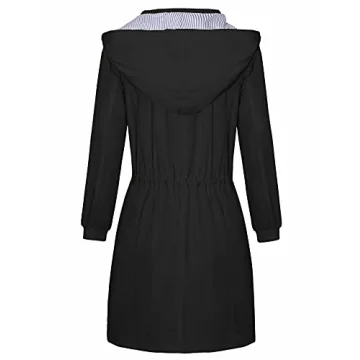 Bloggerlove Women Rain Jackets Lightweight Waterproof Raincoat