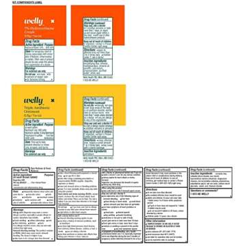 Welly Excursion Kit - First Aid Kit with Flexible Fabric and Waterproof Bandages, Tape and Non-Stick Pads, Butterfly Strips,Triple Antibiotic and Hydrocortisone Ointments, and Ibuprofen - 200 Count