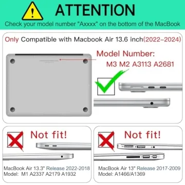 Stylish AKIT MacBook Air Case with Screen Protector