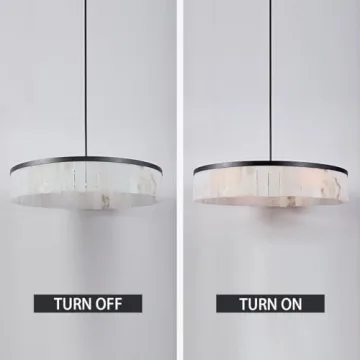 Elegant Alabaster Rustic Chandelier for Modern Living Spaces