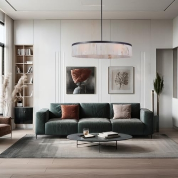 Elegant Alabaster Rustic Chandelier for Modern Living Spaces