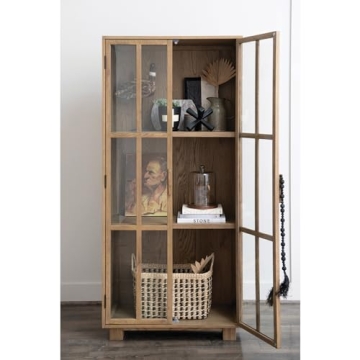Creative Co-Op Oak Cabinet for Elegant Storage Solutions