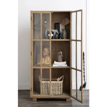 Creative Co-Op Oak Cabinet for Elegant Storage Solutions