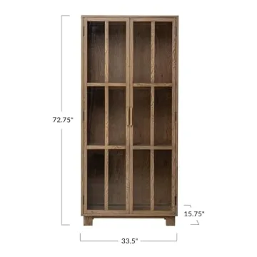 Creative Co-Op Oak Cabinet for Elegant Storage Solutions